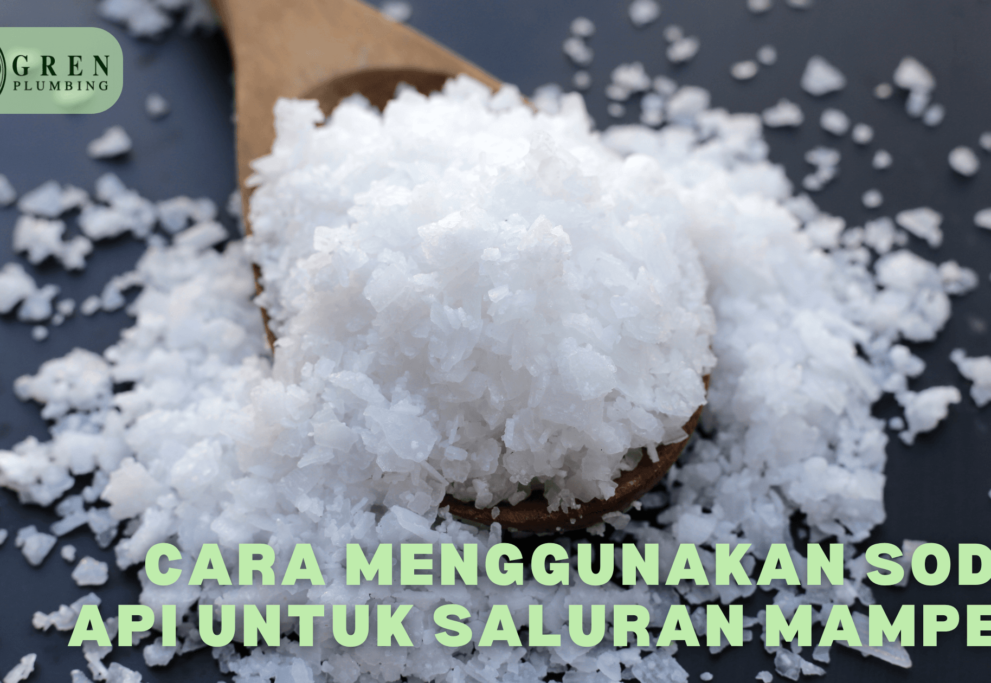 cara pakai soda api untuk saluran mampet